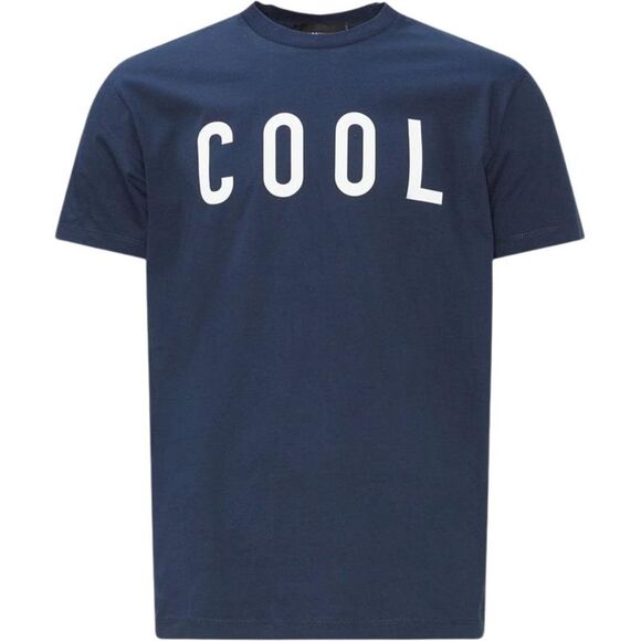 DSquared2 Unisex Adult Cool Logo Printed T-Shirt / Navy Blue